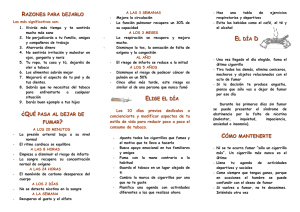 Triptico dejar de fumar