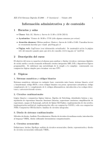 Información administrativa y de contenido
