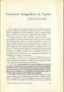 Caracteres fisiográficos de España