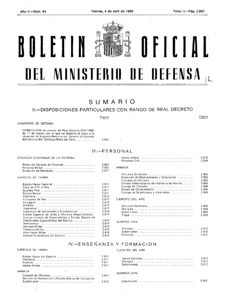 del ministerio de defensa Biblioteca Virtual de Defensa