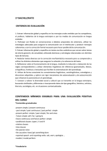 inglés 1º bach. - ies josé hierro
