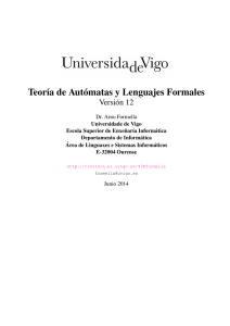 Teoría de Autómatas y Lenguajes Formales