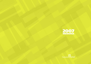 memoria - Fundación Mainel