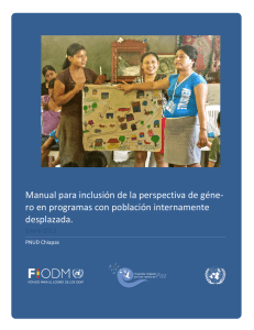 Manual para inclusión de la perspectiva de géne