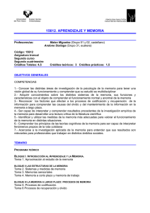 15612 APRENDIZAJE Y MEMORIA
