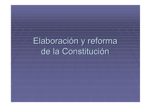 Esquema Elaboración y reforma de la Constitución