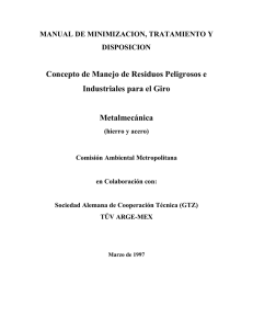 Concepto de Manejo de Residuos Peligrosos e
