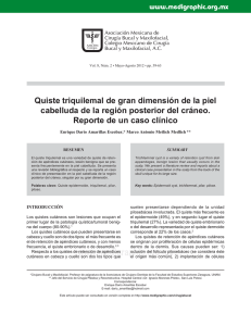 Quiste triquilemal de gran dimensión de la piel