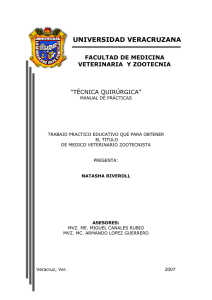 universidad veracruzana facultad de medicina veterinaria y zootecnia