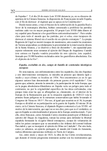 de España»21. Y el día 28 de enero Luis XVIII denuncia ya, en su