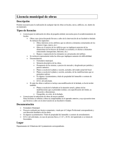 Licencia municipal de obras