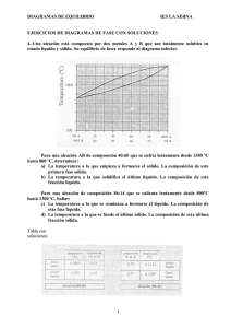 Ejercicios de diagramas de fases (soluciones)