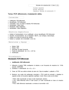 Tema: PCM diferencial y modulación delta.
