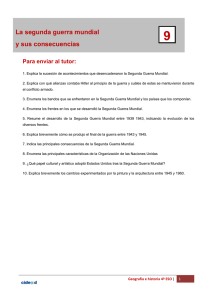 La segunda guerra mundial y sus consecuencias