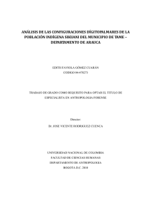 análisis de las configuraciones dígitopalmares de la población