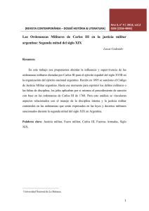Las Ordenanzas Militares de Carlos III en la justicia militar