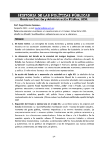 historia de las políticas públicas - Universidad Complutense de Madrid