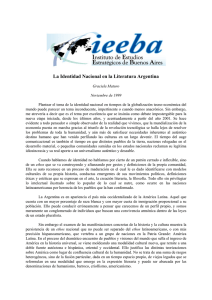 La Identidad Nacional en la Literatura Argentina.