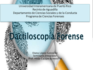 Dactiloscopia Forense: Identificación de Huellas Dactilares