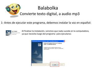 Guía Balabolka: Convierte Texto a Audio MP3 Fácilmente