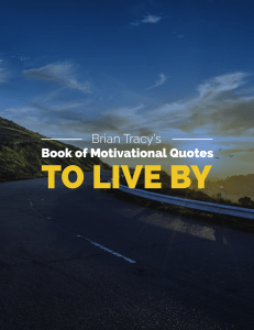 Brian Tracy's Motivational Quotes: Achieve Success