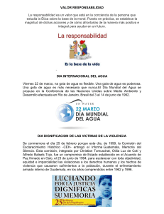 VALOR RESPONSABILIDAD