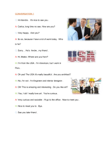 English Conversation Transcripts: Introductions & Greetings