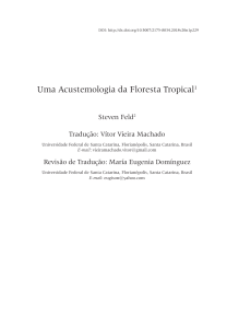 Acustemologia da Floresta Tropical: Som e Cultura Kaluli