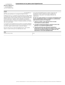 Consentimiento Padres EnglishConnect: Formulario