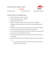Divorcio y Sociedad: Perspectiva de la Doctrina de la Iglesia