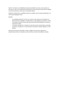 Valores: Definición y Ejemplos de Valores Universales