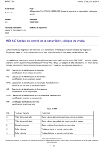MID 130 Códigos de Avería de Transmisión Volvo