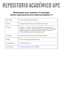 Metodologías de Estrategia y Diseño Organizacional