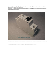Interruptor Termomagnético: Funcionamiento y Componentes