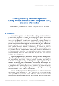 PDIA: Building State Capability Through Iterative Adaptation