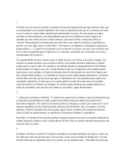Teoría de Marx y Ciencias Sociales: Análisis del Capitalismo
