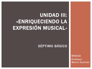 Agógica Musical: Expresión Musical en Séptimo Básico