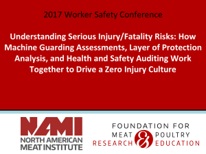 Serious Injury & Fatality Risk Prevention