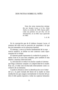 El Niño como Síntoma: Análisis de Lacan
