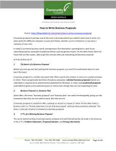 How to Write Winning Business Proposals