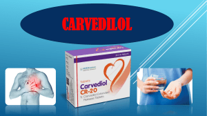 Carvedilol: Usos, Mecanismo y Efectos Secundarios