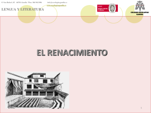 El Renacimiento: Literatura Española - Presentación