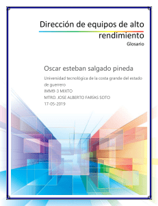 Glosario: Dirección de Equipos de Alto Rendimiento