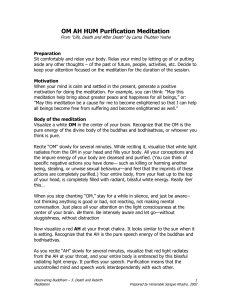 OM AH HUM Purification Meditation Guide