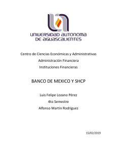 Banco de México y SHCP: Funciones y Marco Legal