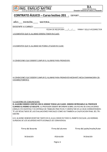 Contrato Áulico: Normas y Expectativas Escolares