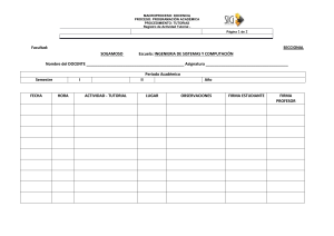 Registro Actividad Tutorial Ingeniería Sistemas Sogamoso