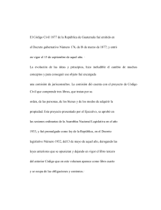 Código Civil de Guatemala: Emisión y Evolución (1877)