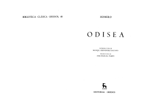 HOMERO - Odisea (Gredos, Madrid, 1982-1993) (2)