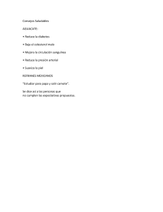 Consejos Saludables y Refrán Mexicano